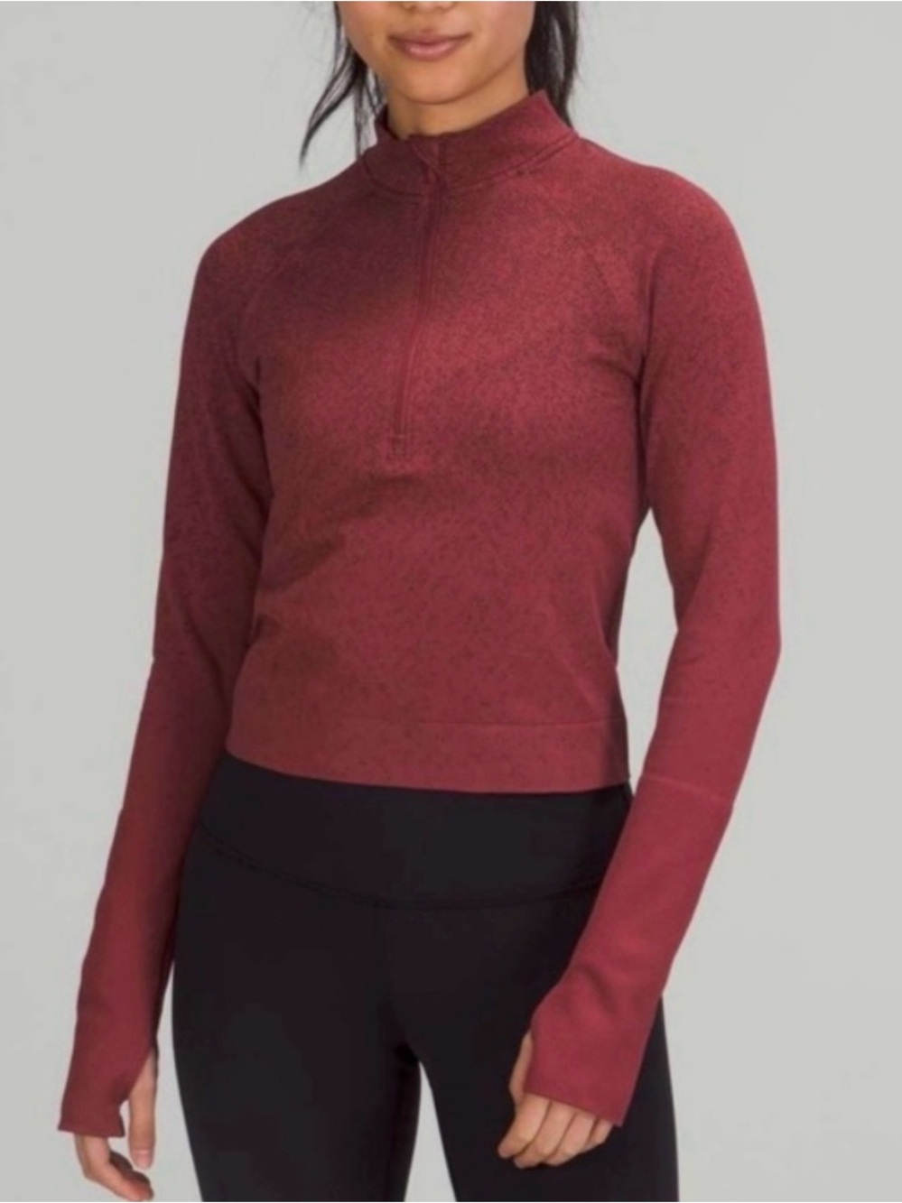 Lululemon | Rest Less Cropped Half Zip